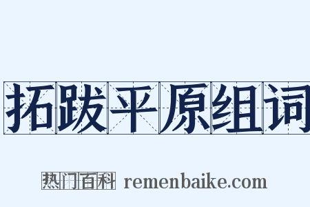 拓跋平原组词是什么意思的图片